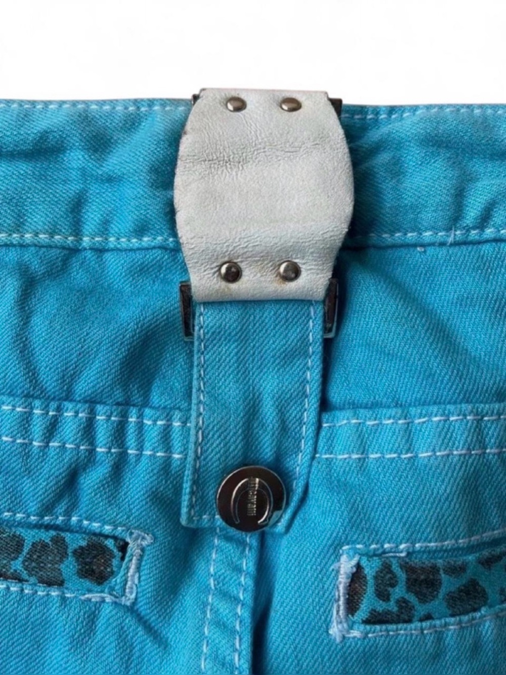Vintage Just Cavalli Turquoise Jeans - Picture 5 of 8